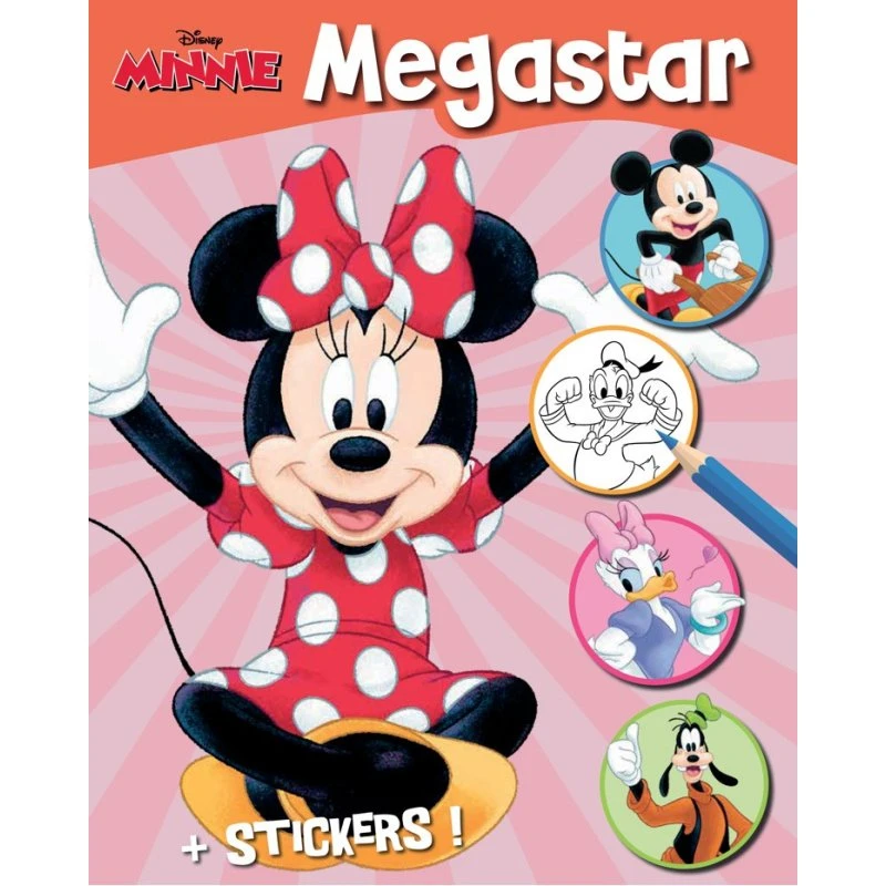 Disney Megastar Malebog med Klistermærker – Minnie Mouse