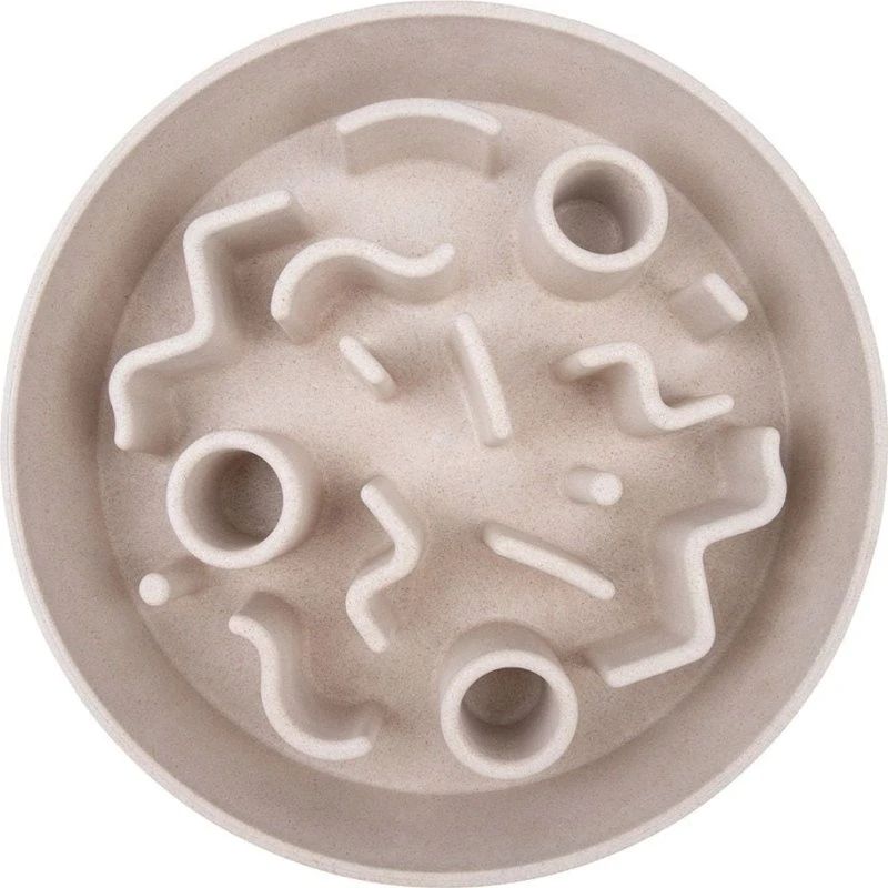 District70 Bamboo Slow Feeder Merengue L - 28 cm, Beige