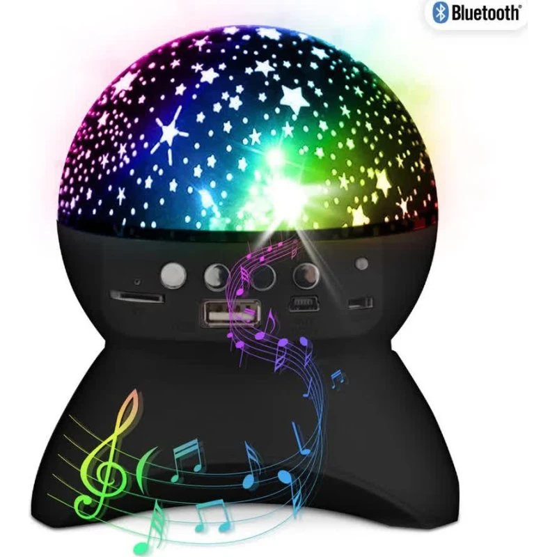 PartyFunLights Nightlight Bluetooth Højtaler - Sort