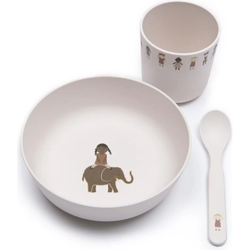 Smallstuff Spisesæt Dolls i PLA – kop, skål & ske