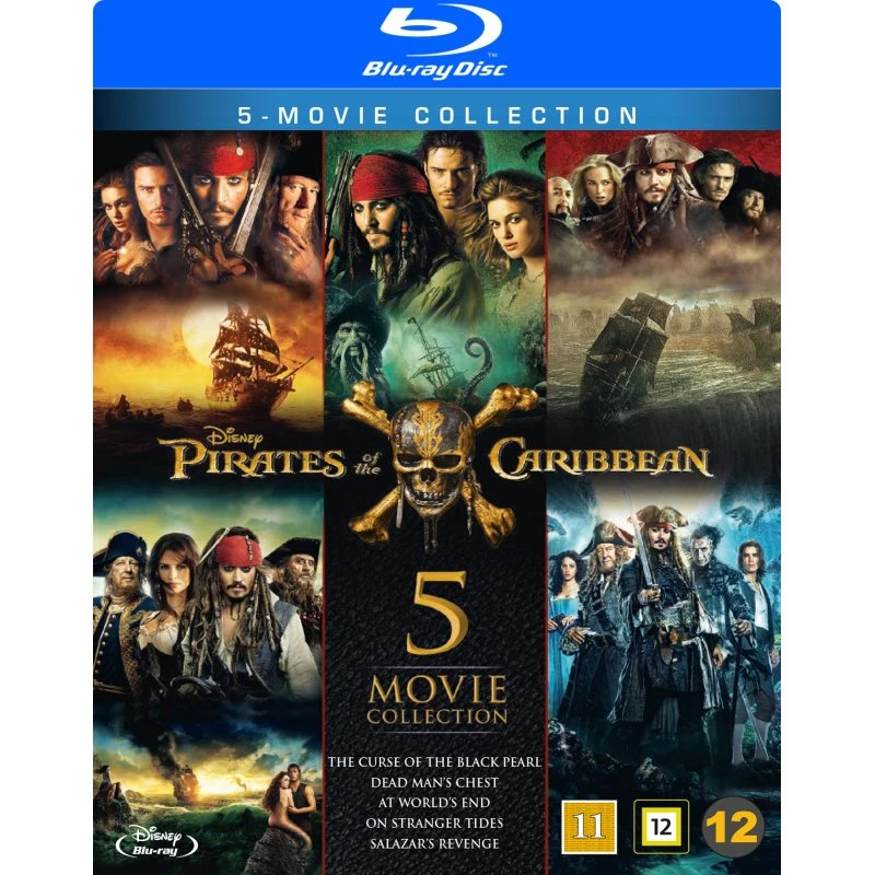 Pirates of the Caribbean 1-5 (5 Blu-ray)