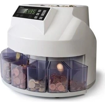 Safescan 1250 EUR Mønttæller, Hvid, 220 Mønter/Minut