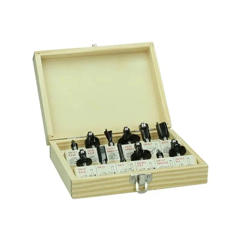 Hikoki 66500507 Overfræser Bitssæt (12 stk)