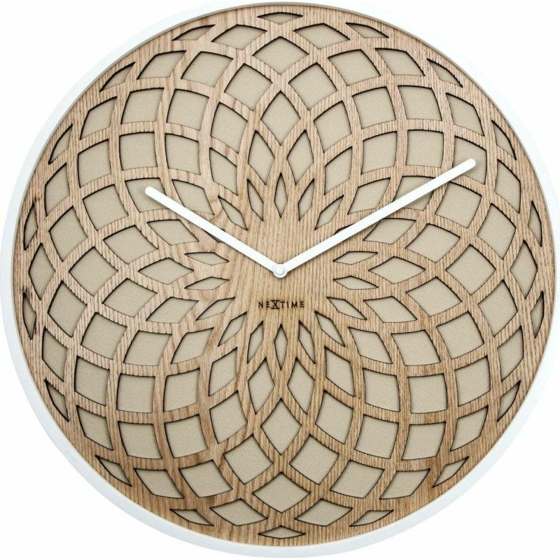 Nextime 3149BE Vægur 50 cm Hvid/Brun