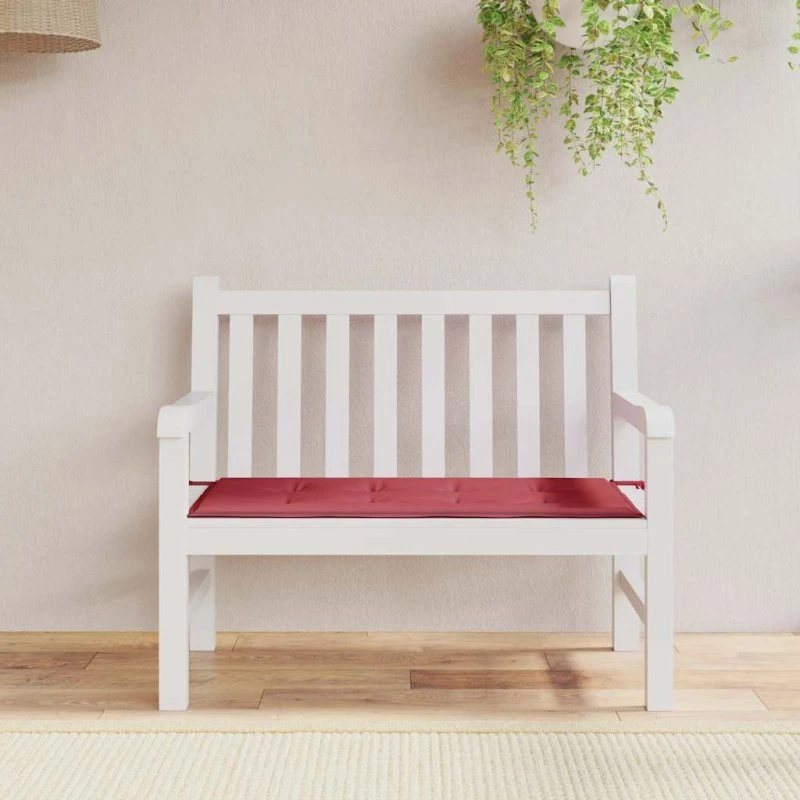 Hynde Til Havebænk Oxfordstof - Creme, 180 x 50 x 3 cm