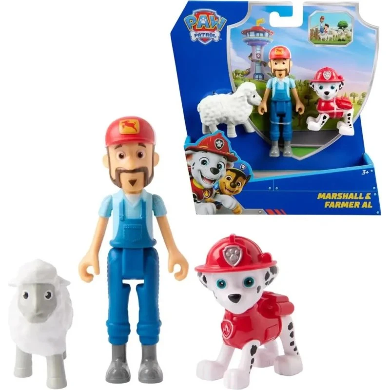 Paw Patrol Marshall & Farmer Al Figursæt med lam