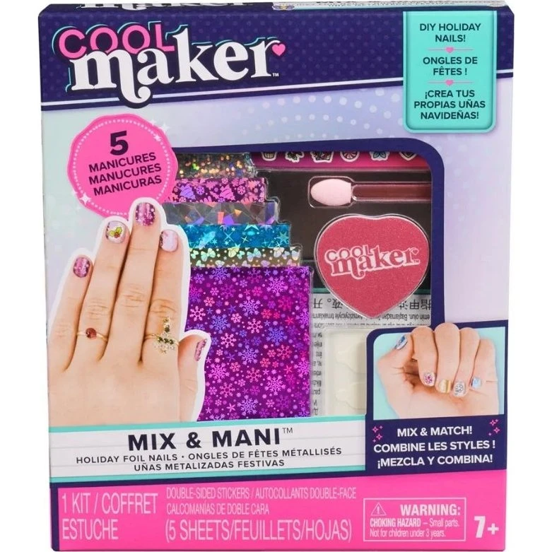 Cool Maker Holiday Foil Neglesæt – 5 Skinnende Folie-Manicurer