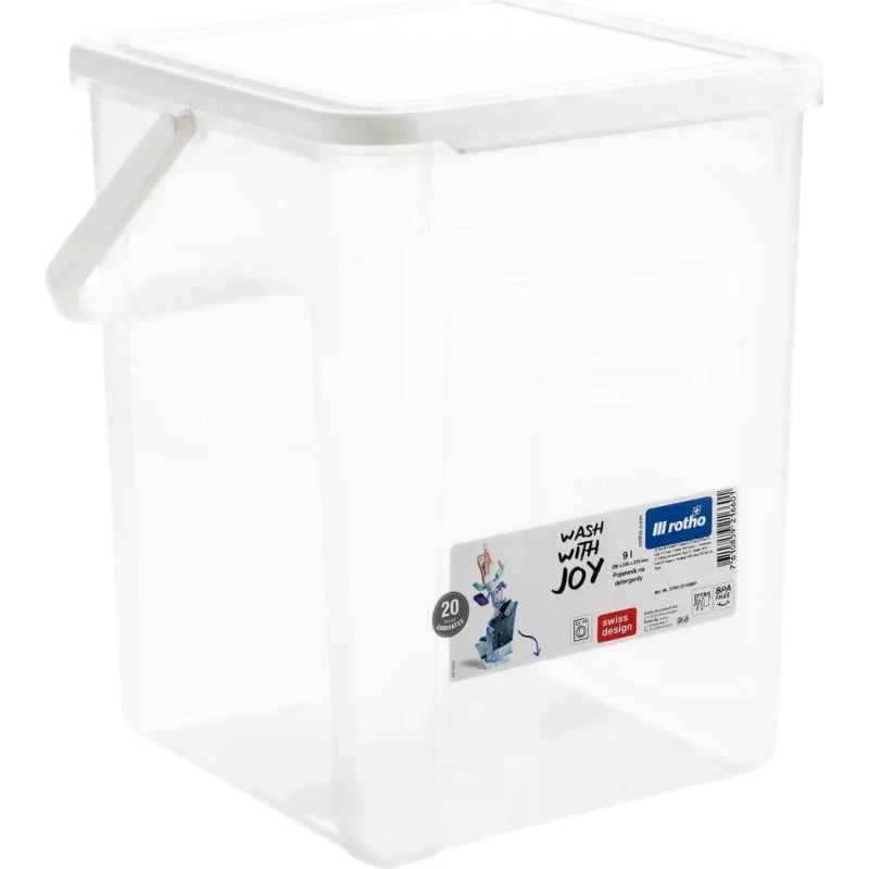 Rotho Basic Foderbeholder 9 L med Låg