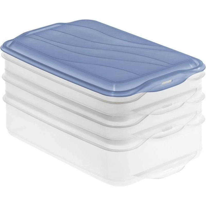 Rotho Rondo Horizon Blue Madbeholder Sæt 2×0,75 L + 1×1,35 L