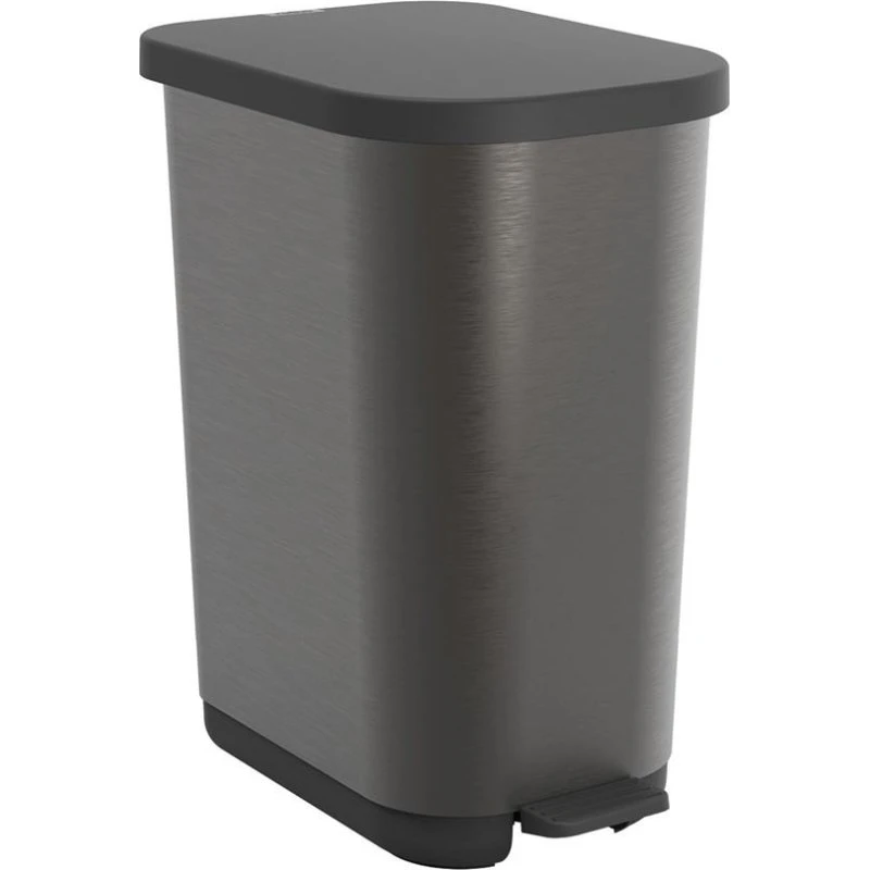 Rotho Ribo Skraldespand med Pedal, Grafit, 35 L