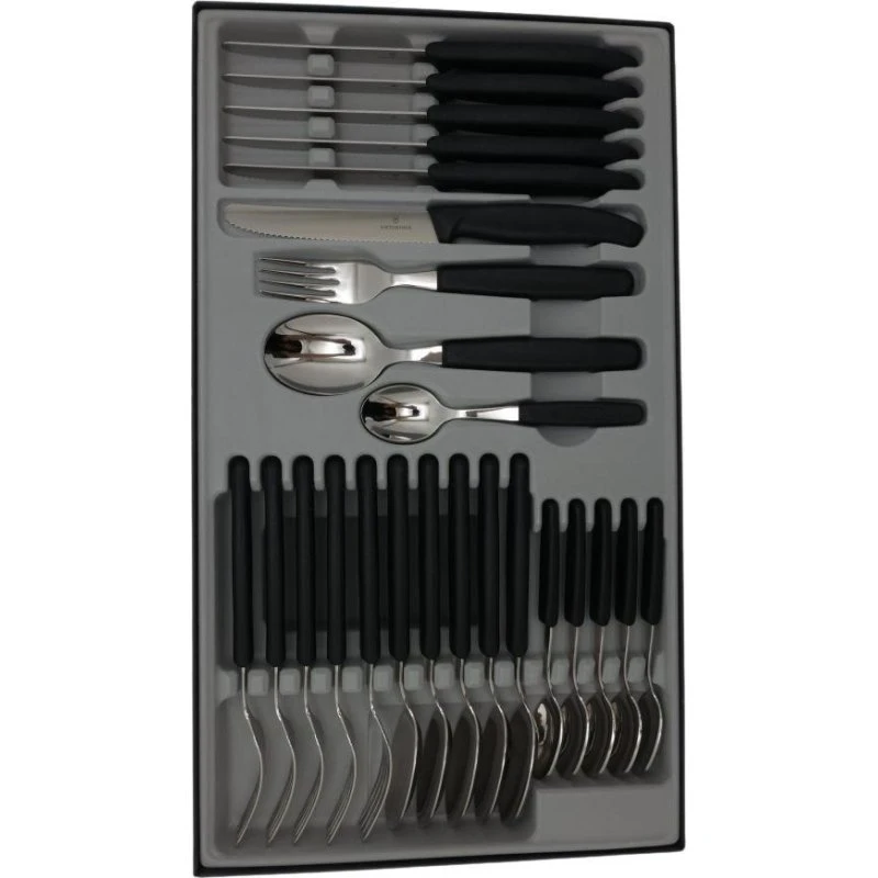 Victorinox Swiss Classic Bestiksæt 24 stk. sort
