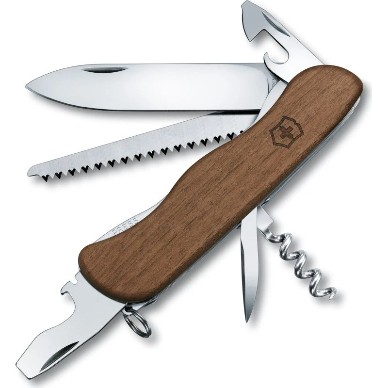 Victorinox Forester Wood lommekniv, 111 mm, brun, 10 funktioner