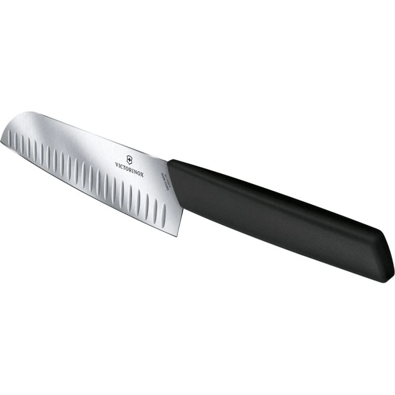 Victorinox Swiss Modern Santoku-kniv 17 cm sort