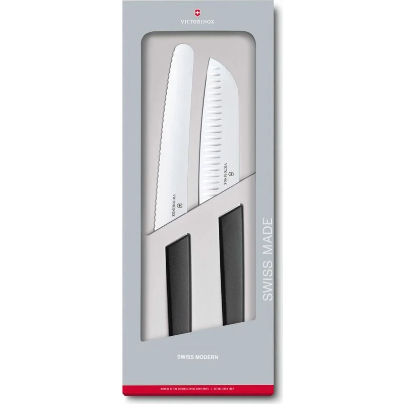 Victorinox Swiss Modern 2-Pce Knivsæt, Sort