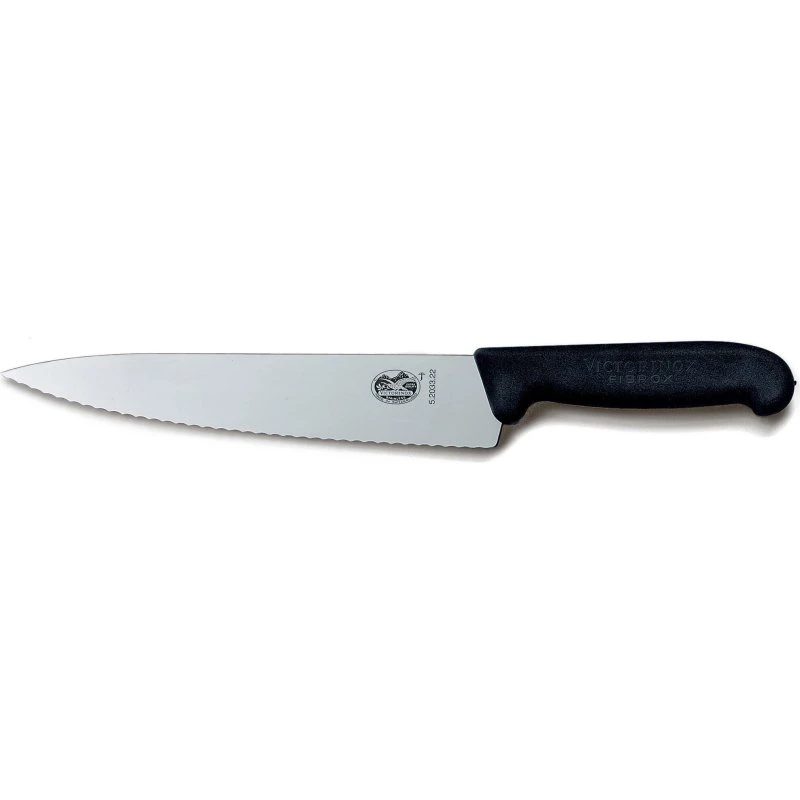 Victorinox Takket Kokkekniv 22cm med Fibrox-skæfte