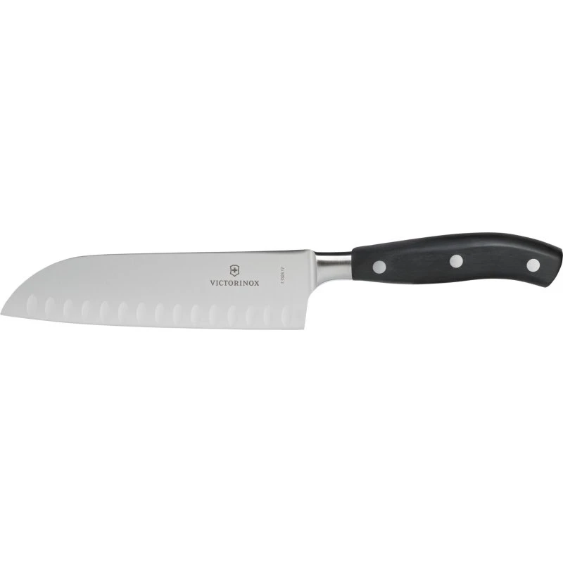 Victorinox Santoku Knife 17 cm, Sort, Smedet Granton Edge