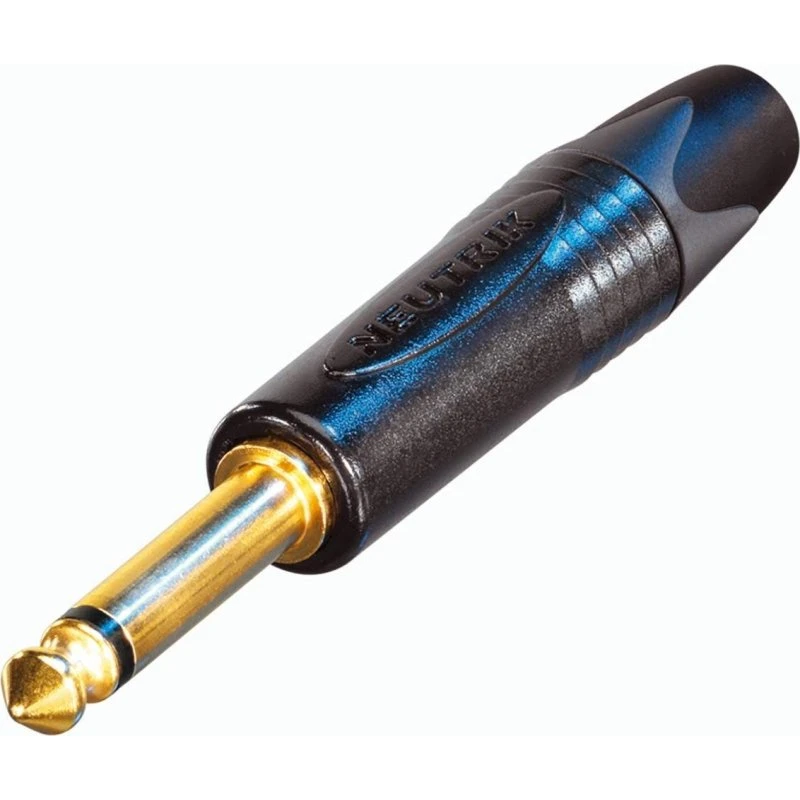 Neutrik PX Series 2-benet 1/4" jackstik, guldkontakter, sort