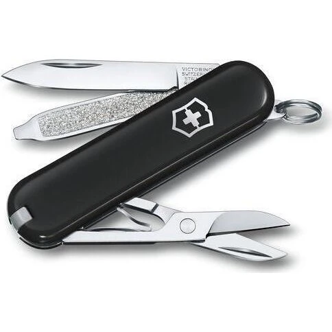 Victorinox Classic SD Dark Illusion, 7-funktioner, sort