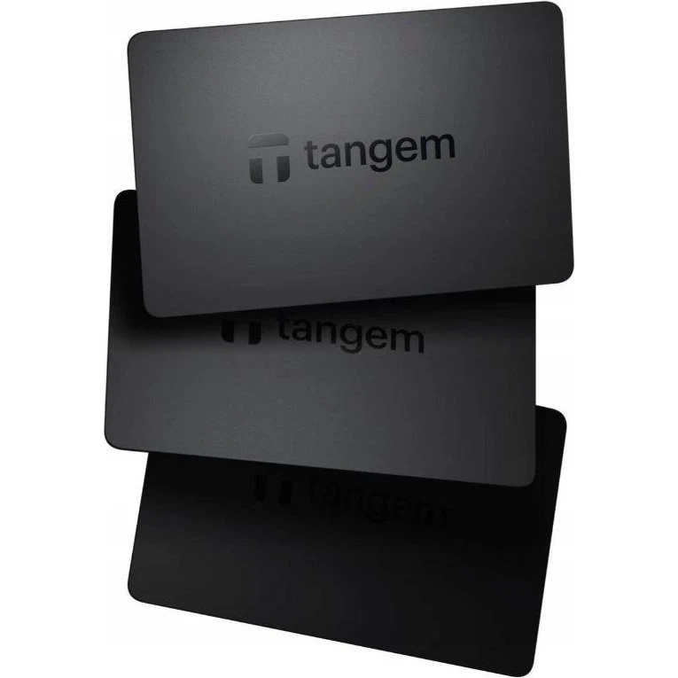 Tangem Wallet 3-kortset, sort