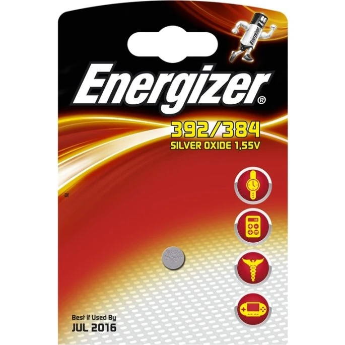 Energizer Sølvoxid Knapcellebatteri LR41 392/384 1,5V