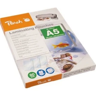 Peach A5 Lamineringsposer 100 stk. (148 x 210 mm) Blanke