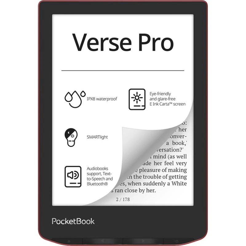 PocketBook Verse Pro 6" 16GB Rød