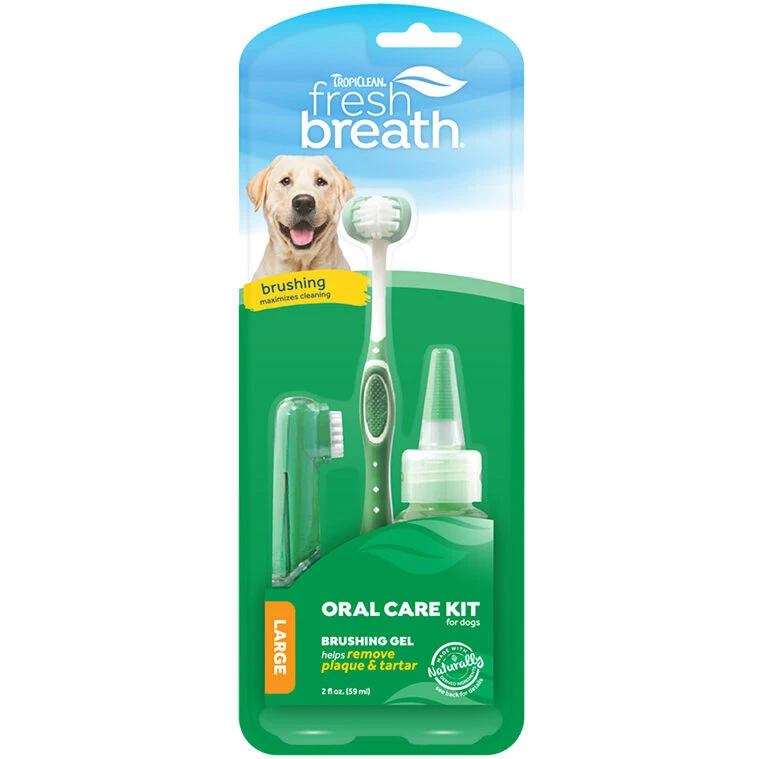 TropiClean Oral Care Kit til hunde, 59 ml