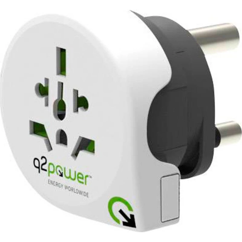 Q2 Power Rejseadapter - Verden til Sydafrika