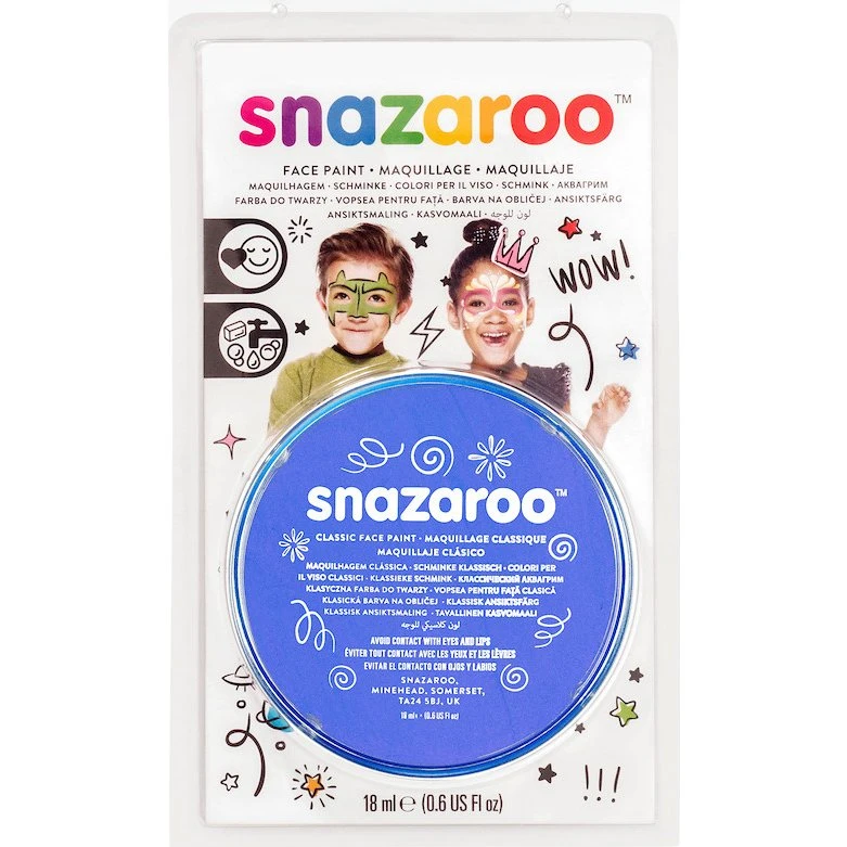 Snazaroo Ansigtsmaling 18ml Lyseblå, 3+ år