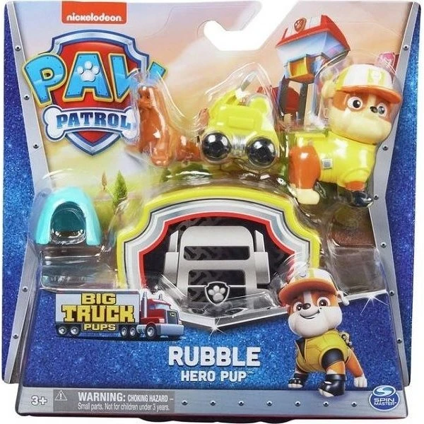 Paw Patrol Big Hero Pups - Rubble - Figur med tilbehør