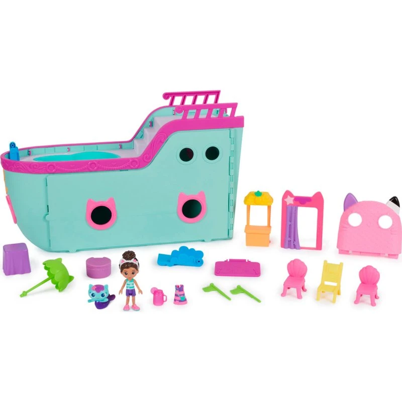 Gabby's Dollhouse Cat Friend Ship, 19 dele (3 år+)