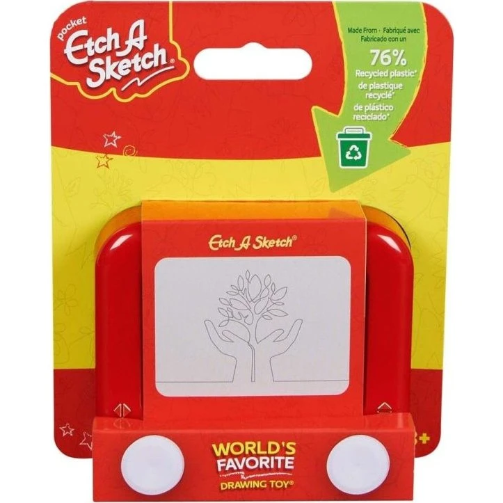 Etch A Sketch Pocket – Mini tegnetavle i 76 % genbrugsplast