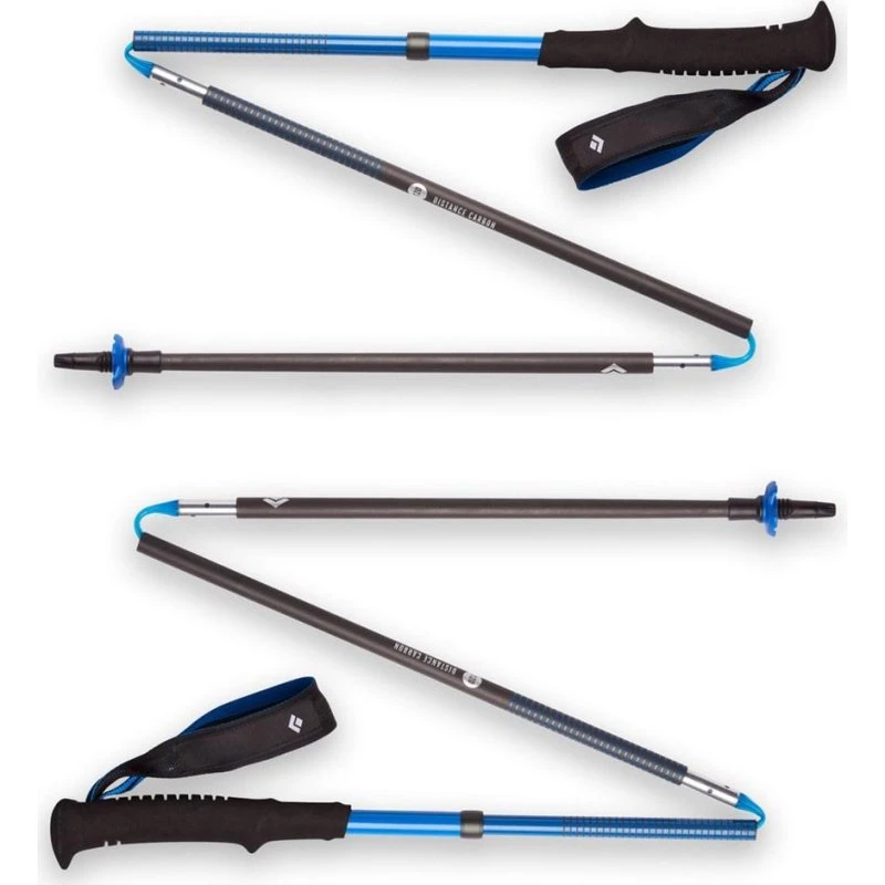 Black Diamond Distance Carbon Z Vandrestave, 120 cm, Sort, Sammenklappelige