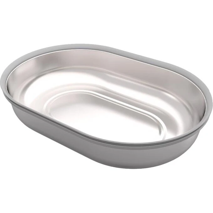 SureFeed Rustfri Stålfoderskåle 2 stk – 10,5×16×3 cm