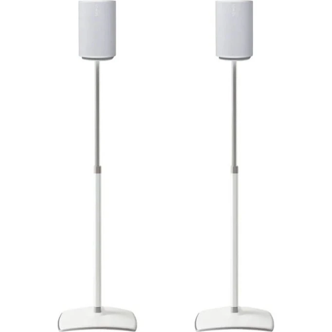 SANUS Gulvstander Justerbar til Sonos ERA 100 (Hvid) 2pk