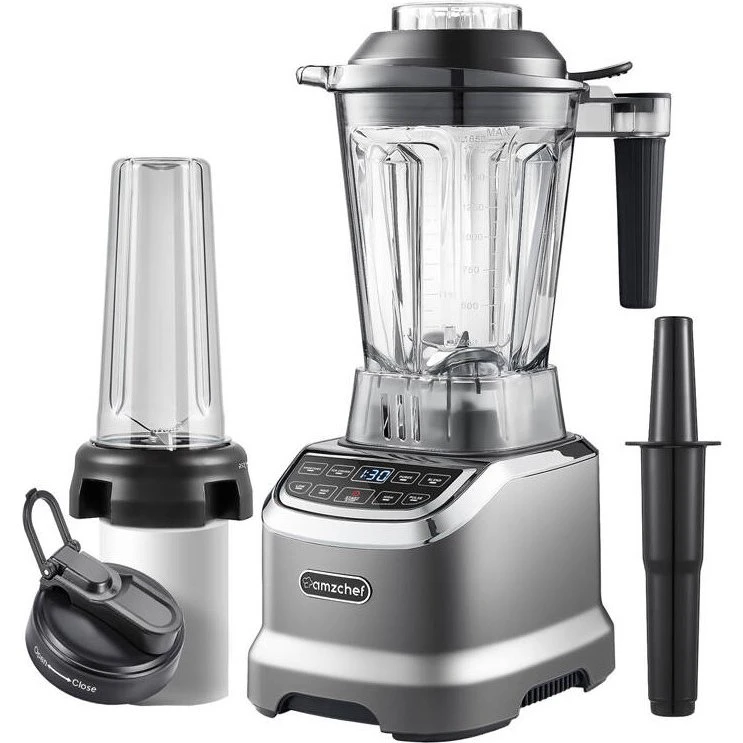 Amzchef ZM5003-GA 1800W Blender, 1,85L, Grå