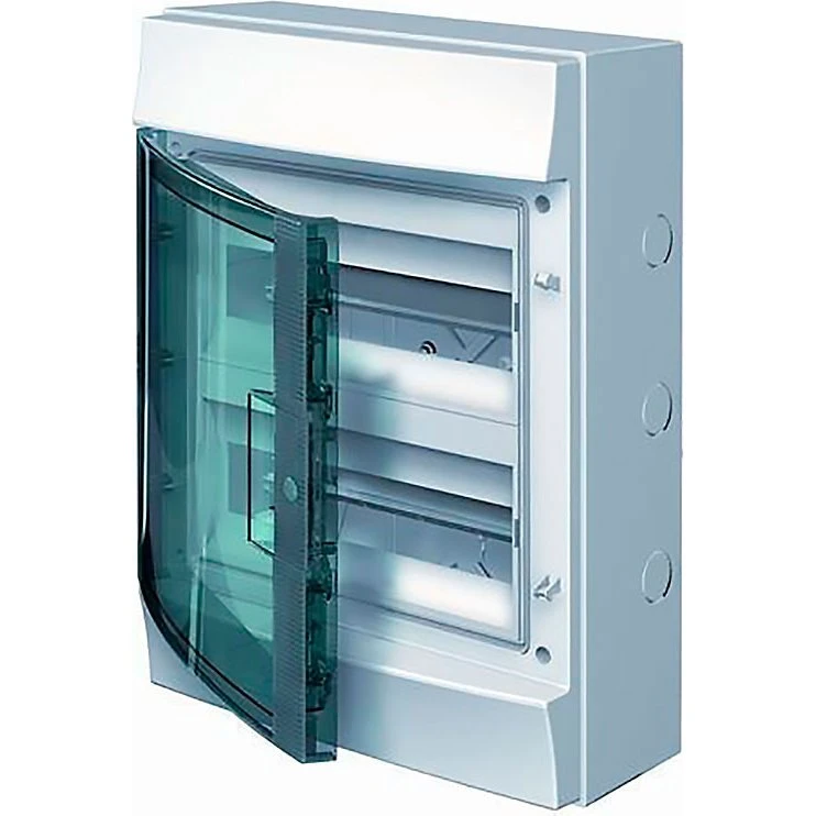 ABB Gruppetavle 24 moduler IP65 blå/grøn låge hvid