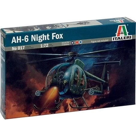 Italeri AH-6 Night Fox Helikopter Byggesæt 1:72
