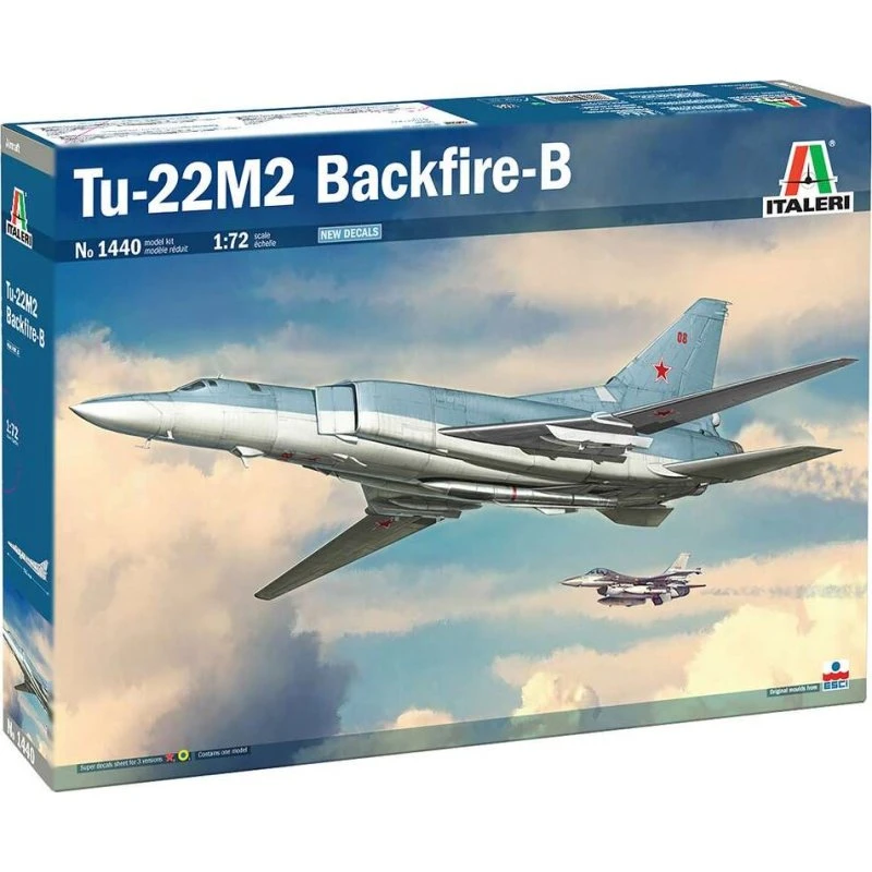 Italeri TU-22M2 Backfire B 1:72 Modelfly Byggesæt