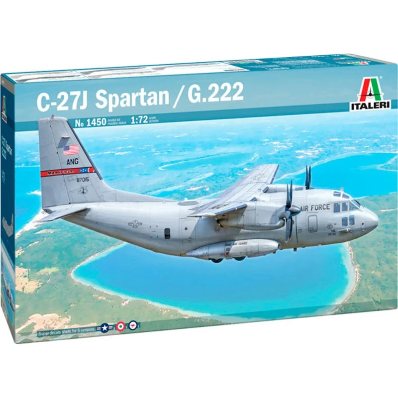 Italeri 1:72 C-27J Spartan G.222 Modelfly Byggesæt