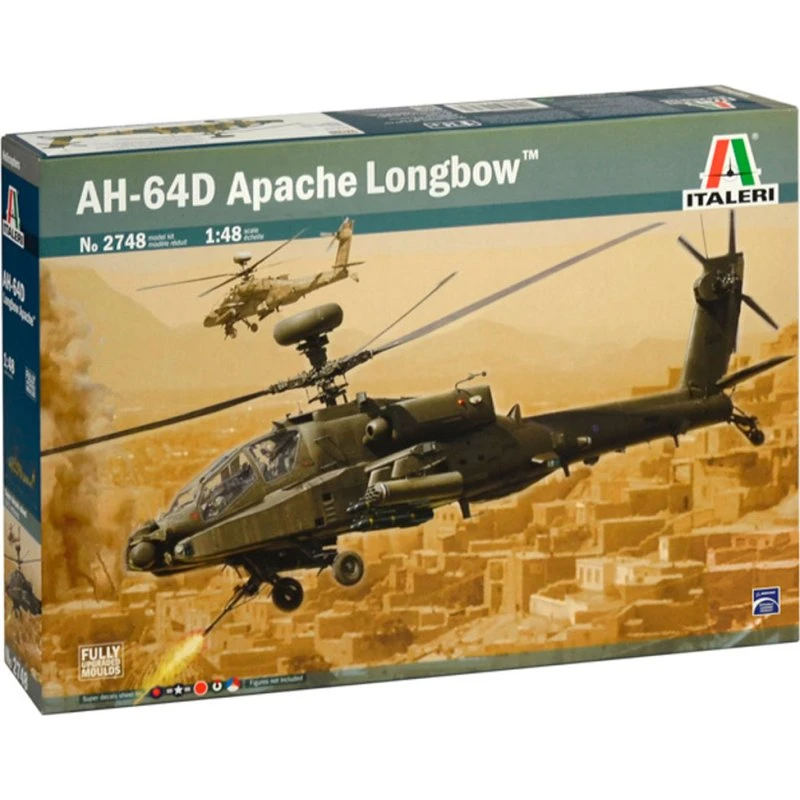 Italeri AH-64D Apache Longbow 1:48 - Byggesæt med 5 markeringer