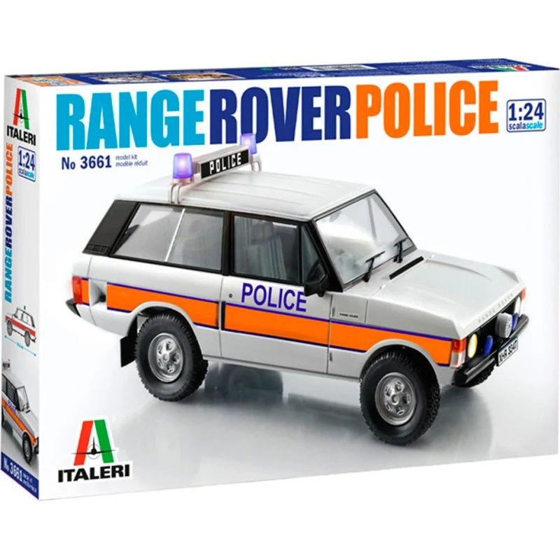 Italeri Range Rover Politibil 1:24 med 3 Markeringer