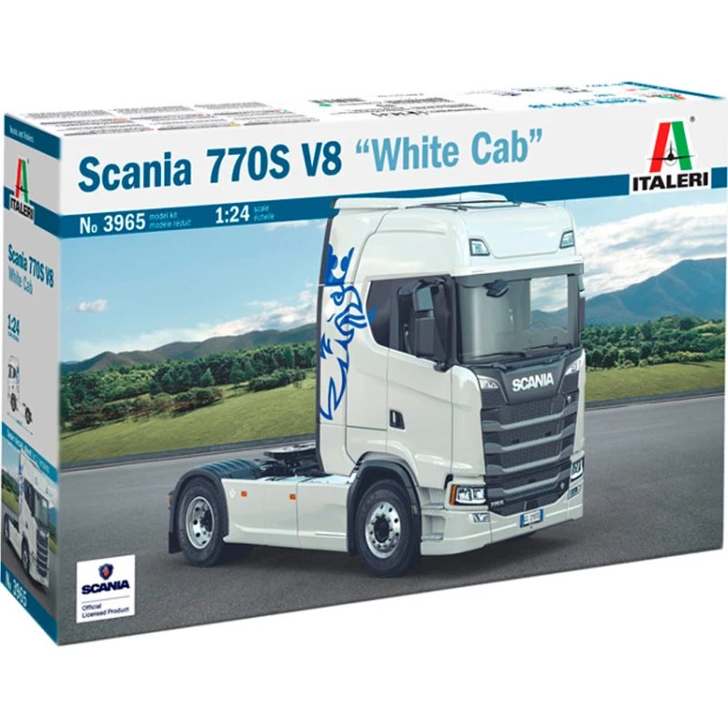 Italeri Scania S770 V8 1:24 Hvid Kabin Byggesæt