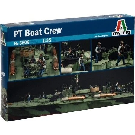 Italeri PT Boat Crew Elco 80' 1:35 byggesæt med 10 figurer
