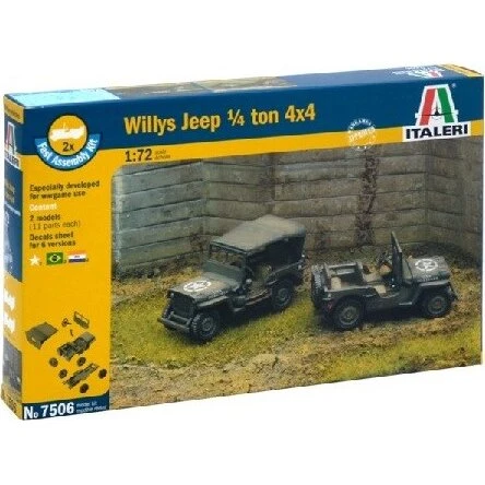 Italeri Willy Jeep 1:72 Byggesæt - 1/4 Ton 4x4