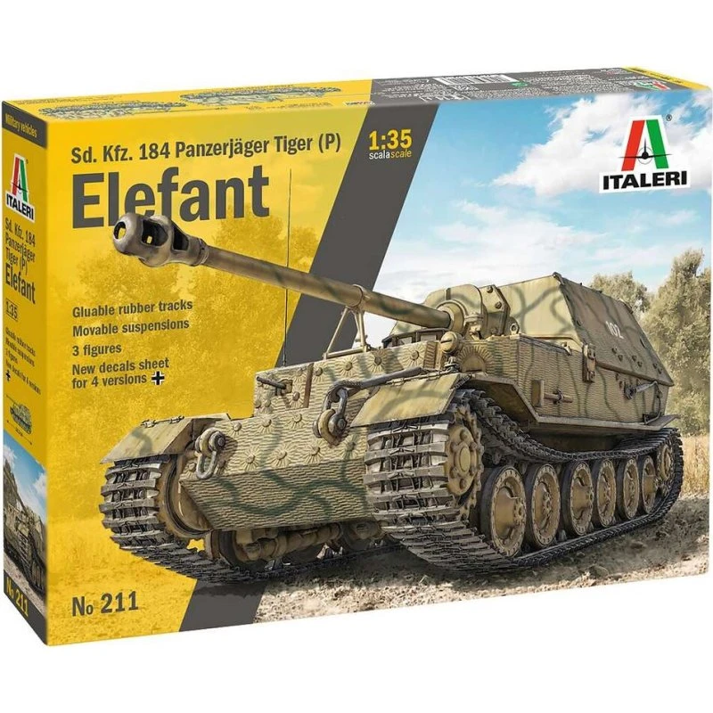 Italeri Sd.Kfz.184 Panzerjäger Tiger Elefant 1:35 - 0211
