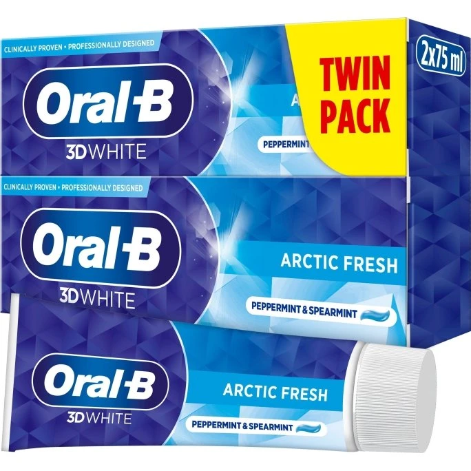 Oral B 3D White Arctic Fresh Tandpasta 2x75 ml