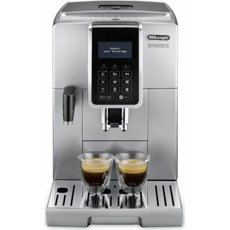 DeLonghi Dinamica ECAM 350.75.S superautomatisk kaffemaskine, sølv, 300 g