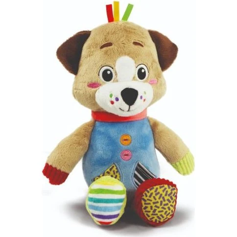 Clementoni Pete the Puppy Blød Bamse – 16×22 cm, Multifarvet