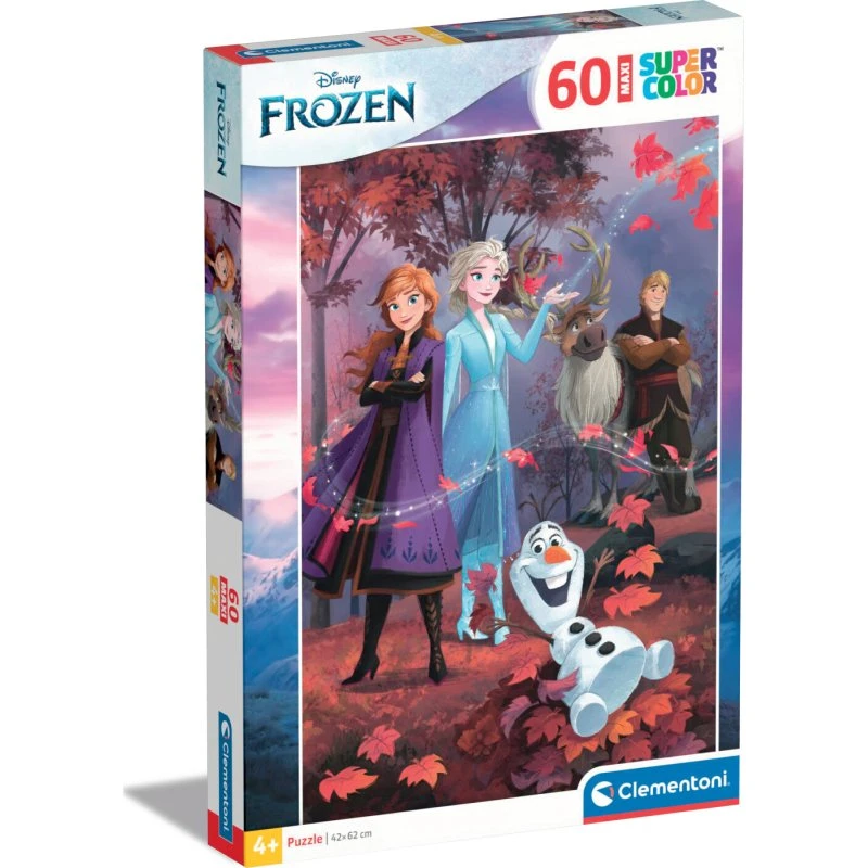 Clementoni Frost Puslespil - Maxi Color - 60 Brikker - Frozen 2